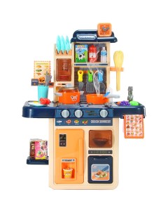 Детская игровая кухня Сказка 63 см синяя с водой паром светом и звуком Играйка