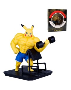 Фигурка Покемон Пикачу Pokemon Pikachu muscle 17см Nobrand