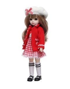 Кукла шарнирная серия Аниме 30 см в красн платье К10739 Max & jessi