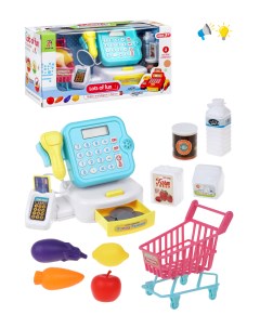 Детская касса с продуктами Супермаркет Наша игрушка