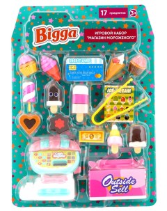 Игровой набор Магазин мороженого 17 предметов Bigga