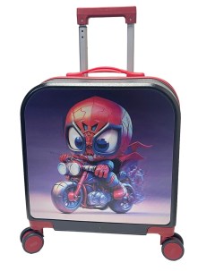 Детский чемодан на колесах черный Bags-art