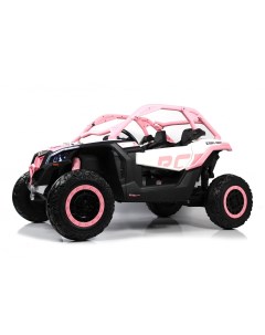Детский электромобиль BRP Can Am Maverick Y111YY светло розовый Rivertoys