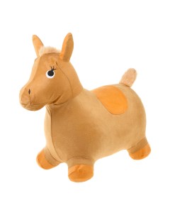Надувной прыгун животное лошадь для детей бежевый Наша игрушка
