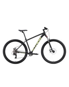 Велосипед Hunter 29 2 D 2024 18 черный зеленый неон Stark
