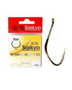 Крючки для рыбалки KH 10092 G Gold 20 2 2 10 Saikyo