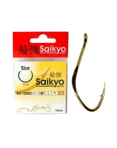 Крючки для рыбалки KH 10092 G Gold 20 2 4 10 Saikyo