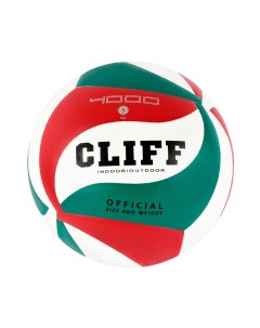 Мяч волейбольный V5M4000 5 размер PU бело зелено красный Cliff