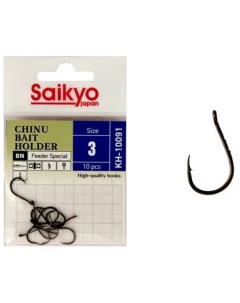 Крючки для рыбалки KH 10091 BN CHINU BAIT HOLDER Black Nickel 20 2 3 Saikyo