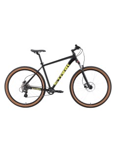 Велосипед 24 Hunter 29 3 HD черный кислотно желтый рост 22 2024 Stark