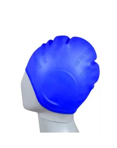 Шапочка для плавания силиконовая CS06 с выемками для ушей синяя Cliff