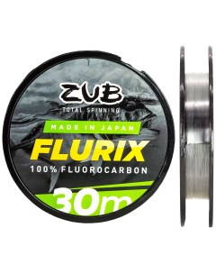 Леска флюрокарбоновая Flurix 30 м 0 333 мм 7 09 кг Zub