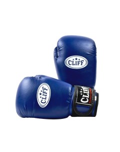 Перчатки боксёрские CLUB PVC 8 унций сине белые Cliff