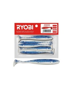 Мягкая силиконовая приманка риппер MINNOW 95mm 3 CN005 blue boy Ryobi