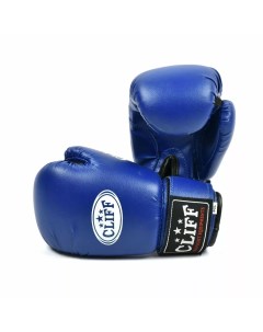 Перчатки боксёрские CLUB PVC 6 унций синие Cliff