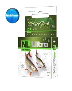 Леска рыболовная зимняя NL ULTRA WHITE FISH 30m 0 14mm светло голубой 1 штука 1 1 Aqua