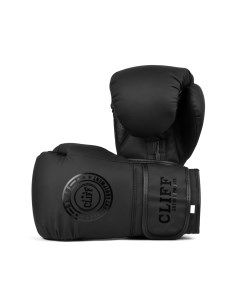 Перчатки боксёрские FLEX 16 унций матовые черные Cliff