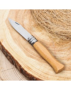 Нож складной Мангуст 19см клинок 80мм 2мм рукоять дерево Nobrand