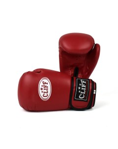 Перчатки боксёрские CLUB PVC 8 унций красные Cliff