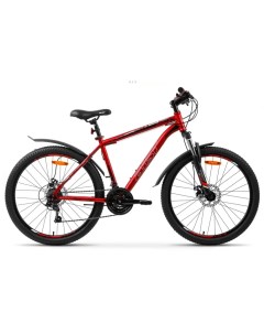 Велосипед горный Quest Disk 26 2024 красный черный 18 рама Аист