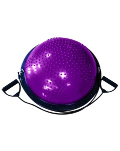 Полусфера для фитнеса масажная мяч Босу 60см фиолетовая Cliff