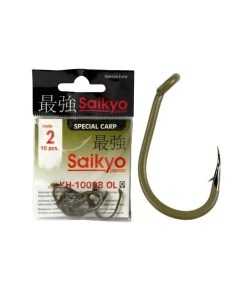 Крючки для рыбалки KH 10098 Clever Carp BN оливковый 20 2 1 Saikyo