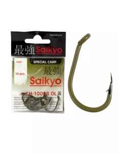 Крючки для рыбалки KH 10098 Clever Carp BN оливковый 20 2 8 Saikyo