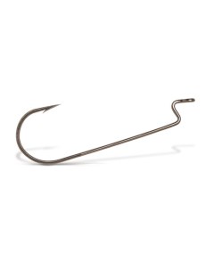 Крючки для рыбалки одинарный Worm Hook офсетный 8313 BZ 20 1 0 BZ бронза 2 Vmc