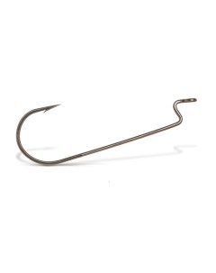 Крючки для рыбалки одинарный Worm Hook офсетный 8313 BZ 20 1 BZ бронза 2 Vmc