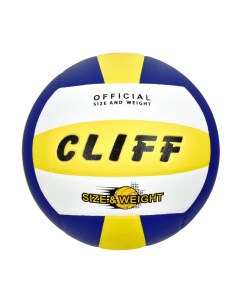 Мяч волейбольный РК 1002 5 размер PU бело желто синий Cliff
