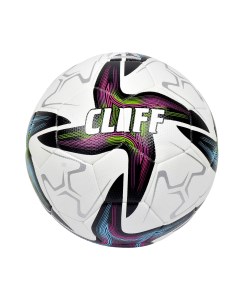 Мяч футбольный 3256 5 размер PU Hibrid бело розово синий Cliff