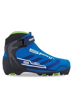 Лыжные ботинки NNN Neo 161 синий черный салатовый 46 Spine