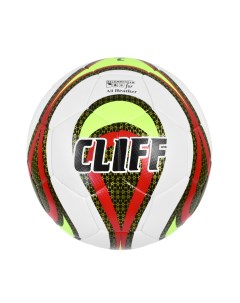 Мяч футбольный 3610 5 размер PU Hibrid бело красно зеленый Cliff