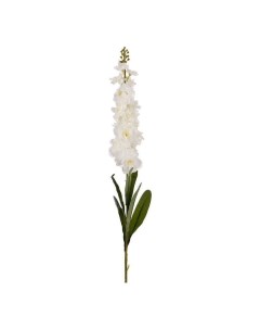 Искусственный цветок Дельфиниум белый 90 см Lefard