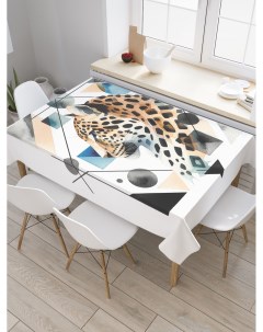 Скатерть на стол прямоугольная Леопардовая геометрия 180x145 tc_429953_180x145 Joyarty