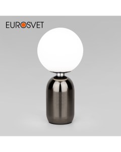 Настольный светильник Bubble 01197 1 черный жемчуг стеклянный белый плафон E14 Eurosvet