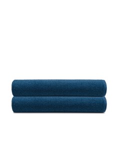 Набор полотенец 70х140 махровые банное синего цвета 2 шт Tcstyle