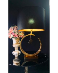 Лампа настольная с черным абажуром 61 см Lenardi