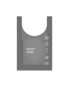Сумка матовая Eco Bag 35х56 см TPU цвет серый 770 Moozi