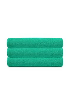 Набор полотенец 70х140 махровые банные зеленого цвета 3 шт Tcstyle