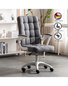 Офисное кресло YT 017WG 2023017 белое основание серый ткань Gamevision