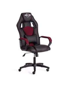 Кресло игровое компьютерное геймерское для пк DRIVER черный бордо кож зам ткань Tetchair