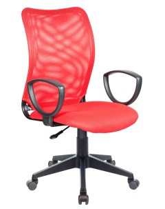 Кресло CH 599AXSN на колесиках сетка ткань красный ch 599 r tw 97n Бюрократ