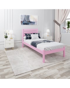 Кровать Классика 90х190 розовый Solarius