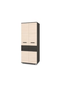 Шкаф 800 комбинированный Вира 20 Венге Млечный дуб Дай мебель