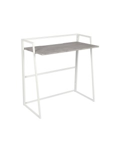 Письменный стол WD 11 Серый бетон Белый металл Tetchair