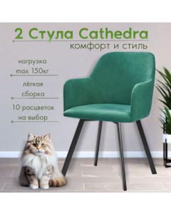 Мягкие стулья RIZZ Cathedra 2 шт зеленый Nobrand