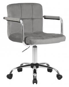 Компьютерное кресло для взрослых TERRY 1 шт серый велюр MJ9 75 Dobrin