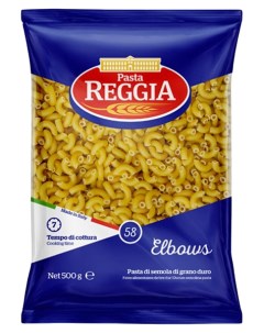 Макаронные изделия Reggia рожки 58 Elbow 500 г Pasta reggia
