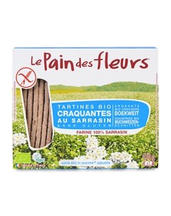 Хлебцы диетические из гречневой муки без соли 150 г Франция Pain des fleurs